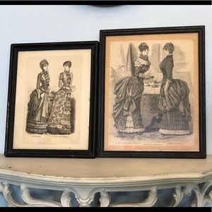 Original Prints from New York Fashion Bazar 1800’s
